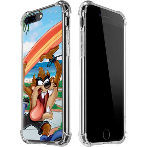 Looney Tunes Tasmanian Devil Surfboard iPhone 7/8 Plus Clear Case