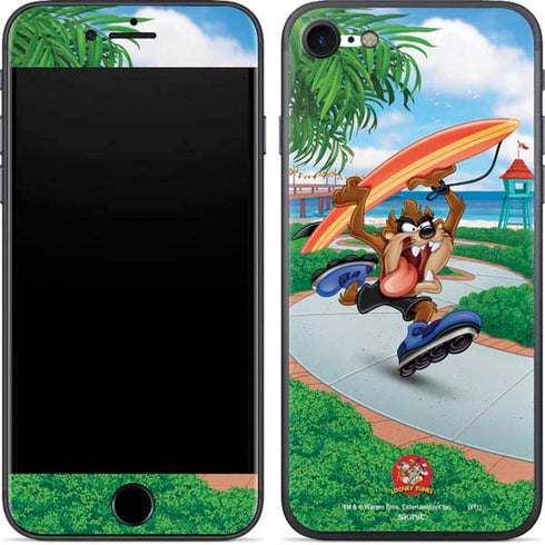 Looney Tunes Tasmanian Devil Surfboard iPhone 8 Skin