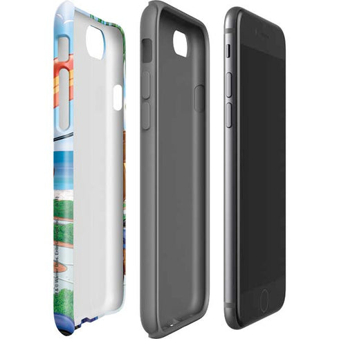 Looney Tunes Tasmanian Devil Surfboard iPhone SE (2nd & 3rd Gen) Pro Case