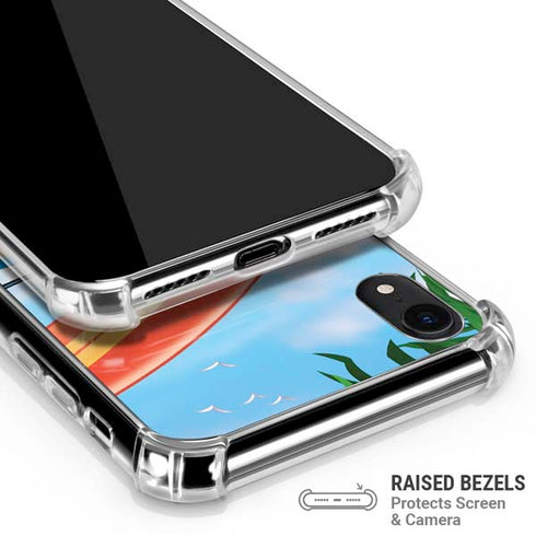 Looney Tunes Tasmanian Devil Surfboard iPhone XR Clear Case