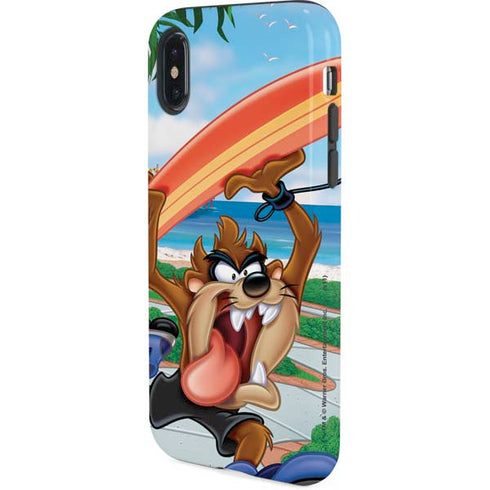 Looney Tunes Tasmanian Devil Surfboard iPhone XS Pro Case