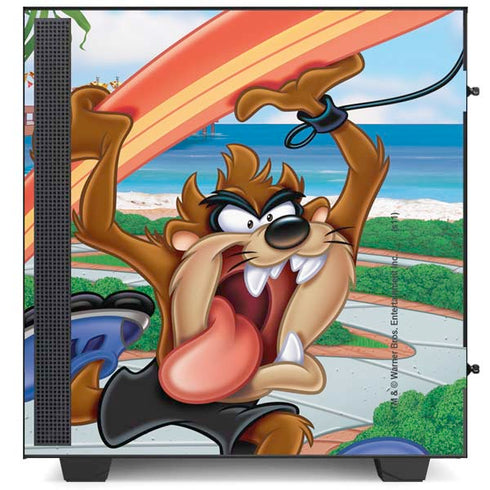Looney Tunes Tasmanian Devil Surfboard NZXT H510 Compact ATX Mid-Tower Case Skin