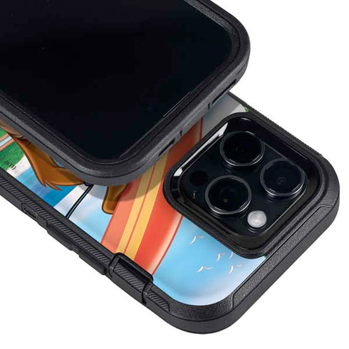 Looney Tunes Tasmanian Devil Surfboard Otterbox Defender iPhone Skin