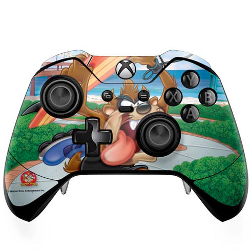 Looney Tunes Tasmanian Devil Surfboard Xbox One Elite Controller Skin