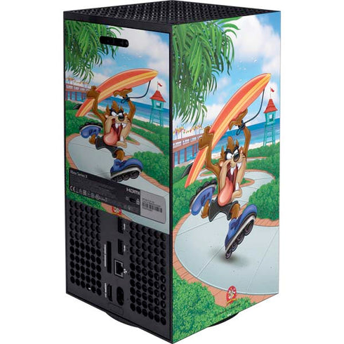 Looney Tunes Tasmanian Devil Surfboard Xbox Series X Bundle Skin