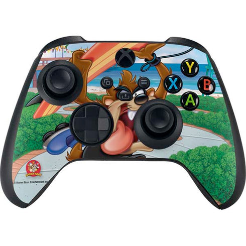 Looney Tunes Tasmanian Devil Surfboard Xbox Series X Controller Skin