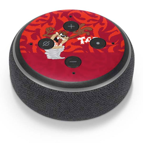 Looney Tunes Tasmanian Devil Swirl Amazon Echo Dot Skin
