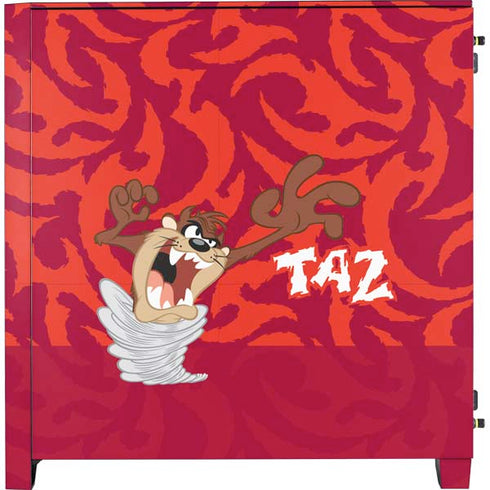 Looney Tunes Tasmanian Devil Swirl Corsair 4000D Tempered Glass Mid-Tower ATX Case Skin