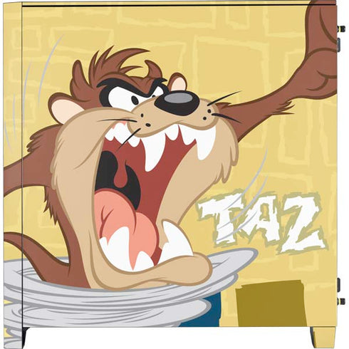 Looney Tunes Tasmanian Devil Swirl Cream Corsair 4000D Tempered Glass Mid-Tower ATX Case Skin
