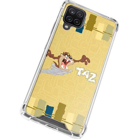 Looney Tunes Tasmanian Devil Swirl Cream Galaxy A12 Clear Case