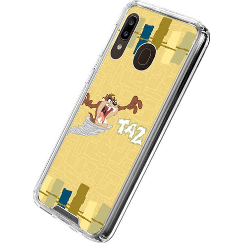 Looney Tunes Tasmanian Devil Swirl Cream Galaxy A30 Clear Case