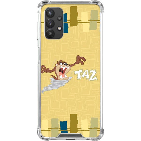 Looney Tunes Tasmanian Devil Swirl Cream Galaxy A32 5G Clear Case