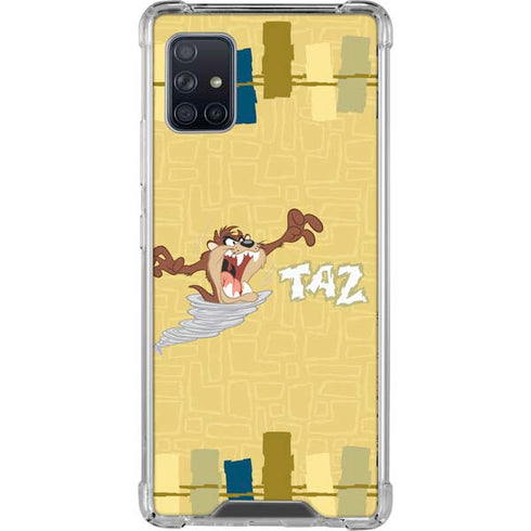 Looney Tunes Tasmanian Devil Swirl Cream Galaxy A51 5G Clear Case