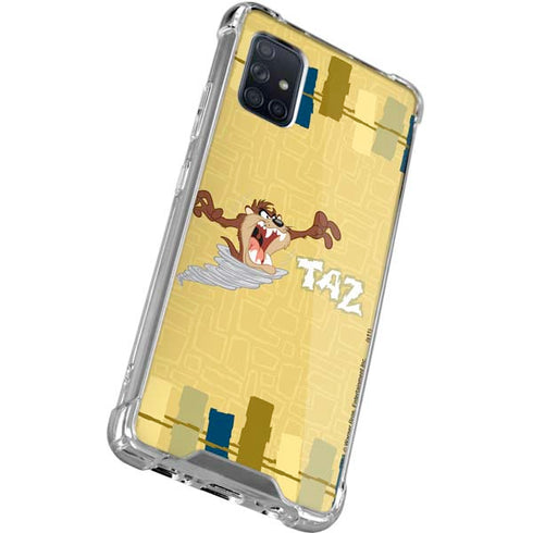 Looney Tunes Tasmanian Devil Swirl Cream Galaxy A51 5G Clear Case