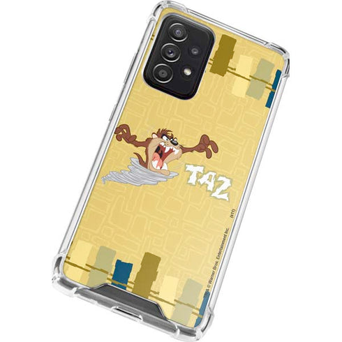 Looney Tunes Tasmanian Devil Swirl Cream Galaxy A52 5G Clear Case