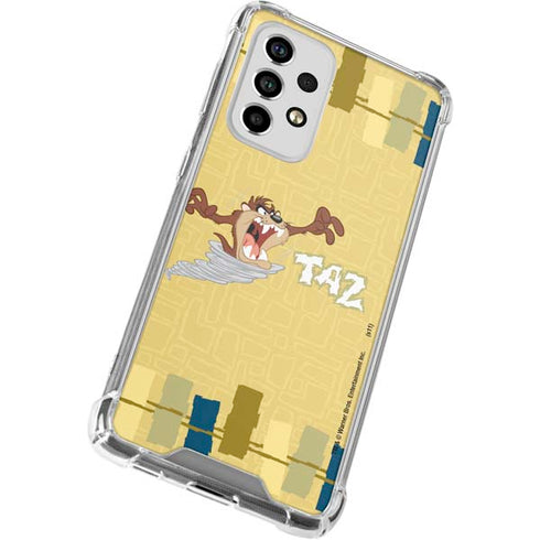 Looney Tunes Tasmanian Devil Swirl Cream Galaxy A53 5G Clear Case