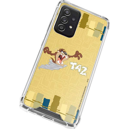 Looney Tunes Tasmanian Devil Swirl Cream Galaxy A72 5G Clear Case