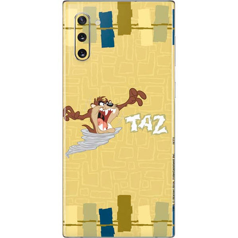 Looney Tunes Tasmanian Devil Swirl Cream Galaxy Note 10 Skin