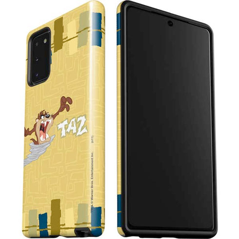 Looney Tunes Tasmanian Devil Swirl Cream Galaxy Note20 5G Pro Case