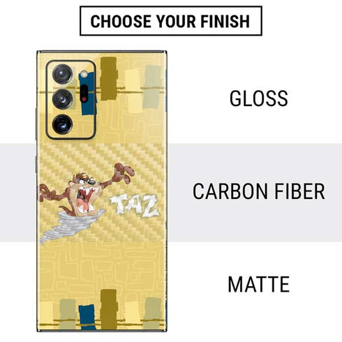 Looney Tunes Tasmanian Devil Swirl Cream Galaxy Note20 Ultra 5G Skin