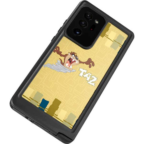 Looney Tunes Tasmanian Devil Swirl Cream Galaxy Note20 Ultra 5G Waterproof Case