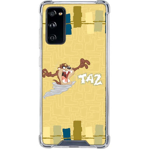 Looney Tunes Tasmanian Devil Swirl Cream Galaxy S20 FE Clear Case