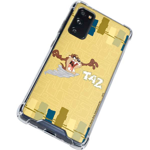 Looney Tunes Tasmanian Devil Swirl Cream Galaxy S20 FE Clear Case