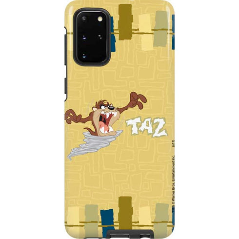 Looney Tunes Tasmanian Devil Swirl Cream Galaxy S20 Plus Pro Case
