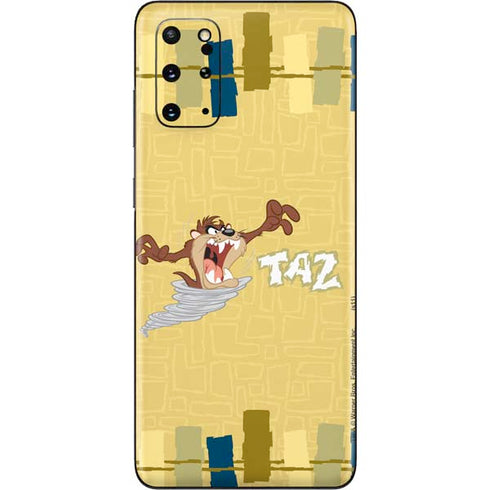 Looney Tunes Tasmanian Devil Swirl Cream Galaxy S20 Plus Skin