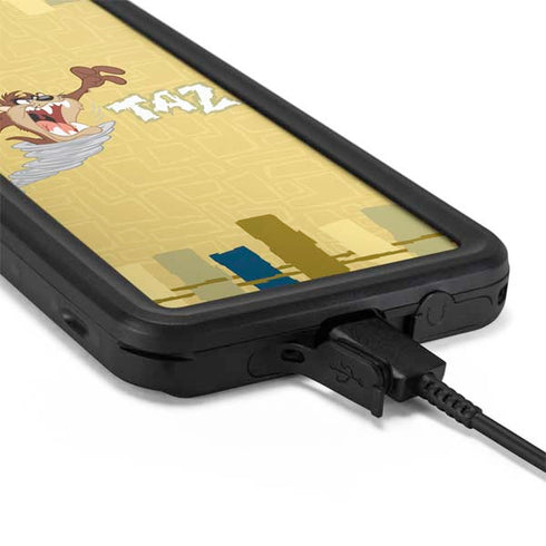 Looney Tunes Tasmanian Devil Swirl Cream Galaxy S20 Plus Waterproof Case