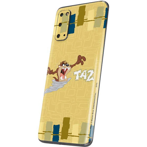 Looney Tunes Tasmanian Devil Swirl Cream Galaxy S20 Skin