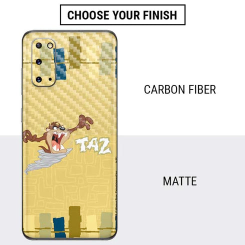 Looney Tunes Tasmanian Devil Swirl Cream Galaxy S20 Skin