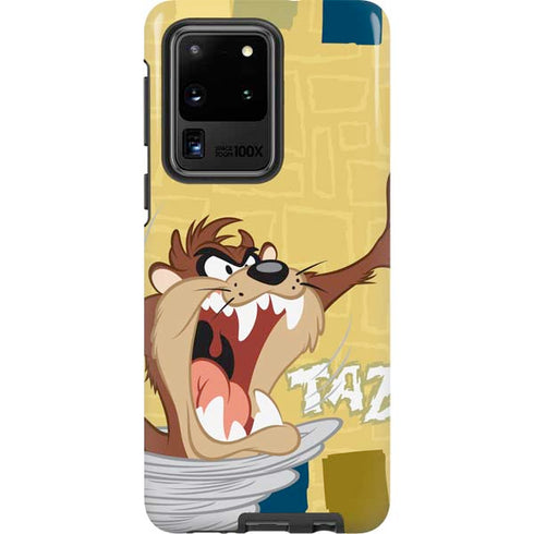 Looney Tunes Tasmanian Devil Swirl Cream Galaxy S20 Ultra 5G Pro Case