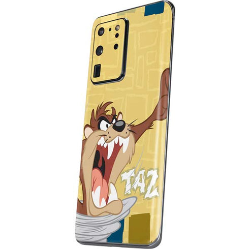 Looney Tunes Tasmanian Devil Swirl Cream Galaxy S20 Ultra 5G Skin