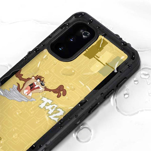 Looney Tunes Tasmanian Devil Swirl Cream Galaxy S20 Waterproof Case
