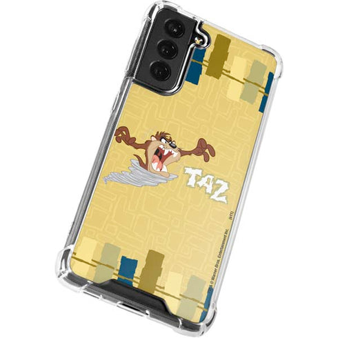 Looney Tunes Tasmanian Devil Swirl Cream Galaxy S21 FE Clear Case