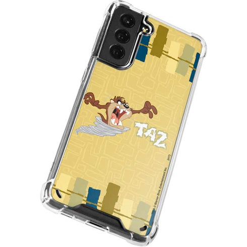 Looney Tunes Tasmanian Devil Swirl Cream Galaxy S21 Plus 5G Clear Case