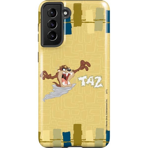Looney Tunes Tasmanian Devil Swirl Cream Galaxy S21 Plus 5G Pro Case
