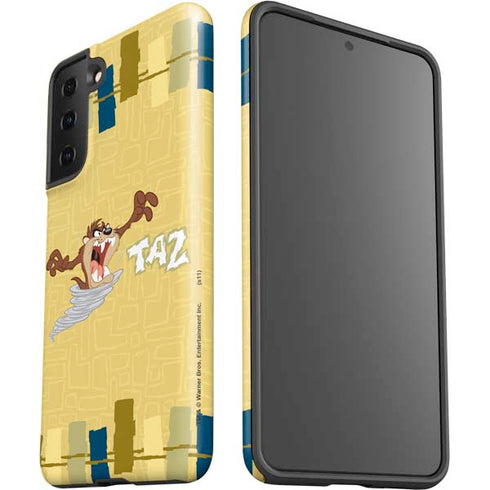 Looney Tunes Tasmanian Devil Swirl Cream Galaxy S21 Plus 5G Pro Case