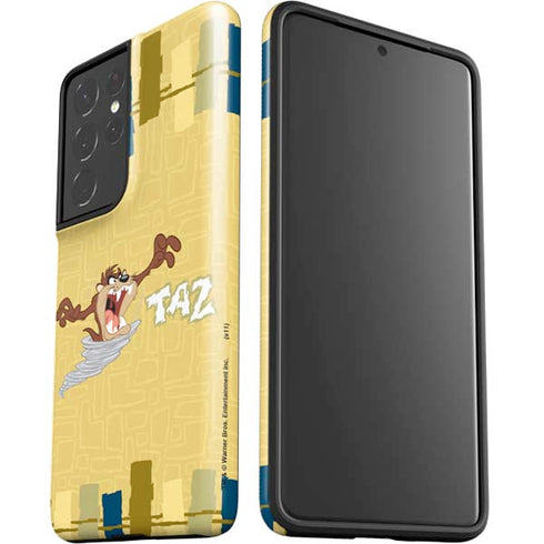 Looney Tunes Tasmanian Devil Swirl Cream Galaxy S21 Ultra 5G Pro Case