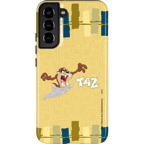 Looney Tunes Tasmanian Devil Swirl Cream Galaxy S22 Plus Pro Case