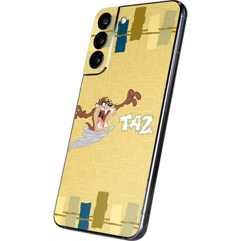 Looney Tunes Tasmanian Devil Swirl Cream Galaxy S22 Plus Skin