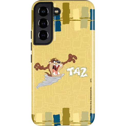 Looney Tunes Tasmanian Devil Swirl Cream Galaxy S22 Pro Case