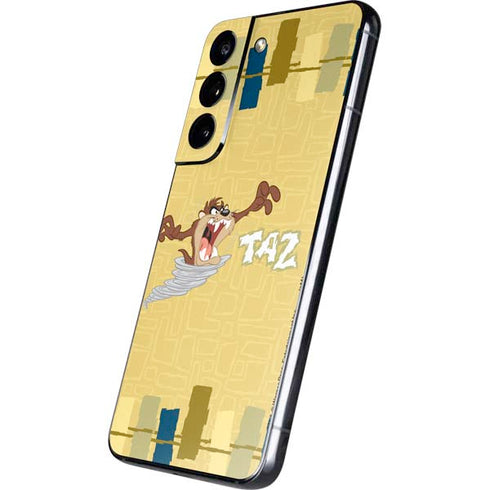 Looney Tunes Tasmanian Devil Swirl Cream Galaxy S22 Skin