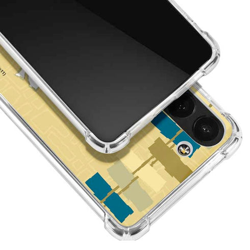 Looney Tunes Tasmanian Devil Swirl Cream Galaxy S23 Clear Case