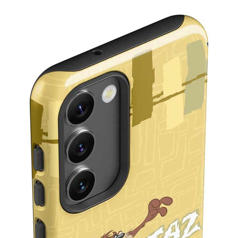 Looney Tunes Tasmanian Devil Swirl Cream Galaxy S23 Plus Pro Case