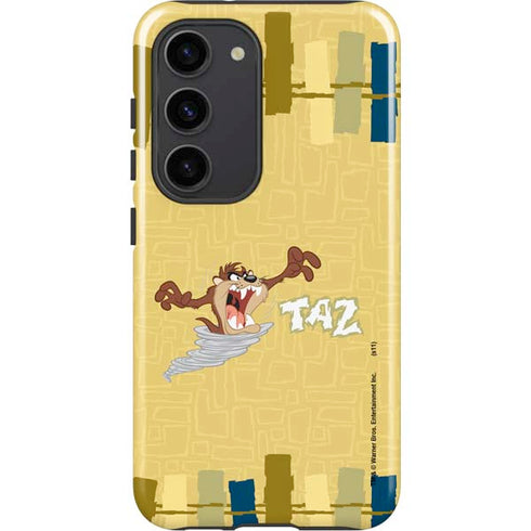 Looney Tunes Tasmanian Devil Swirl Cream Galaxy S23 Pro Case