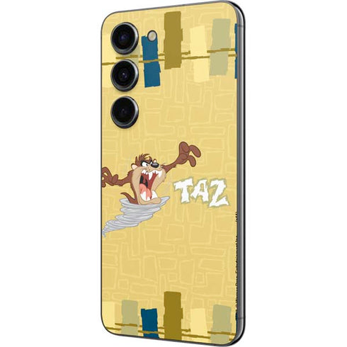 Looney Tunes Tasmanian Devil Swirl Cream Galaxy S23 Skin