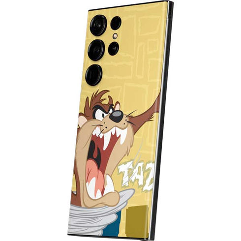 Looney Tunes Tasmanian Devil Swirl Cream Galaxy S23 Ultra Skin