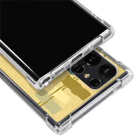 Looney Tunes Tasmanian Devil Swirl Cream Galaxy S24 Ultra Clear Case